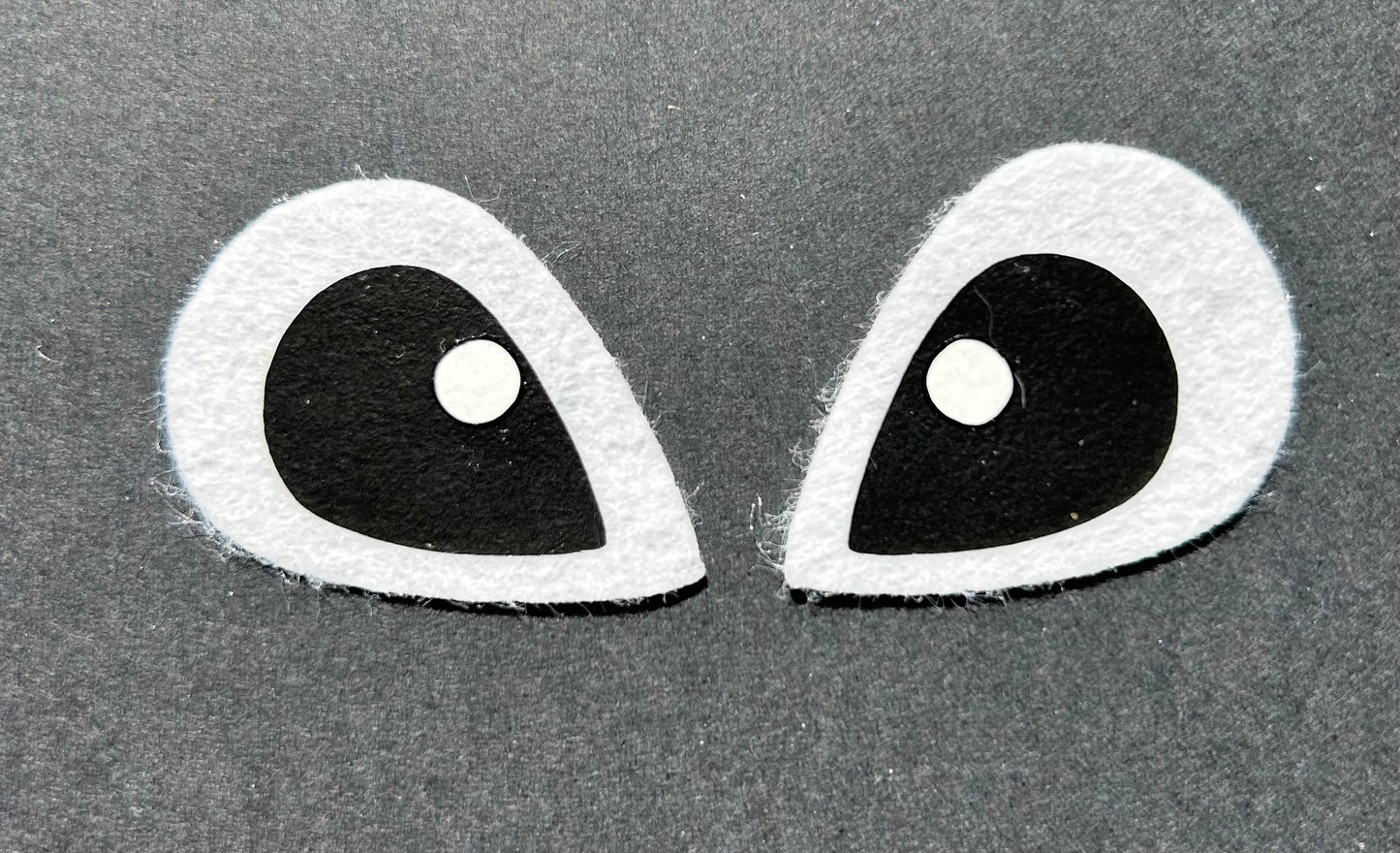 Blue Alien Felt Eyes for Crochet Plushie