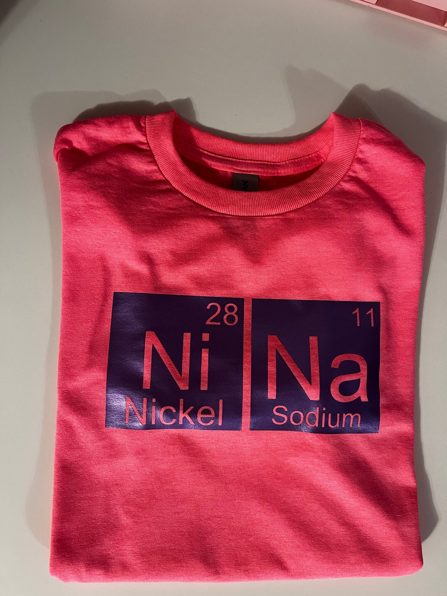 Periodic Table Name Shirt Adult