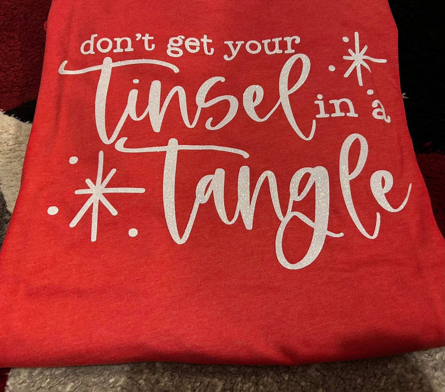 Don’t get your tinsel in a tangle adult shirt