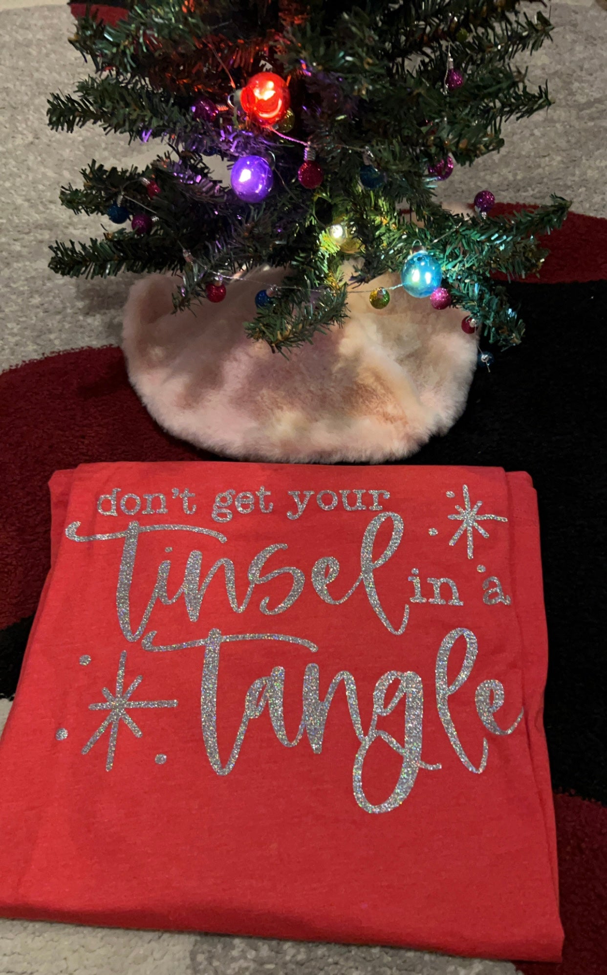 Don’t get your tinsel in a tangle adult shirt